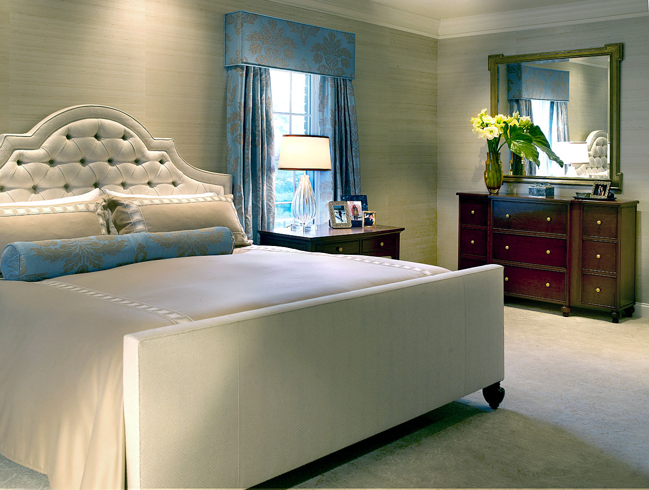 Transitional Master Bedroom Interior