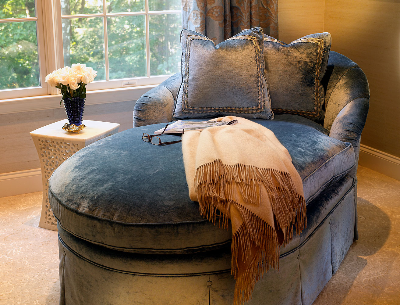 Transitional Master Bedroom Interior